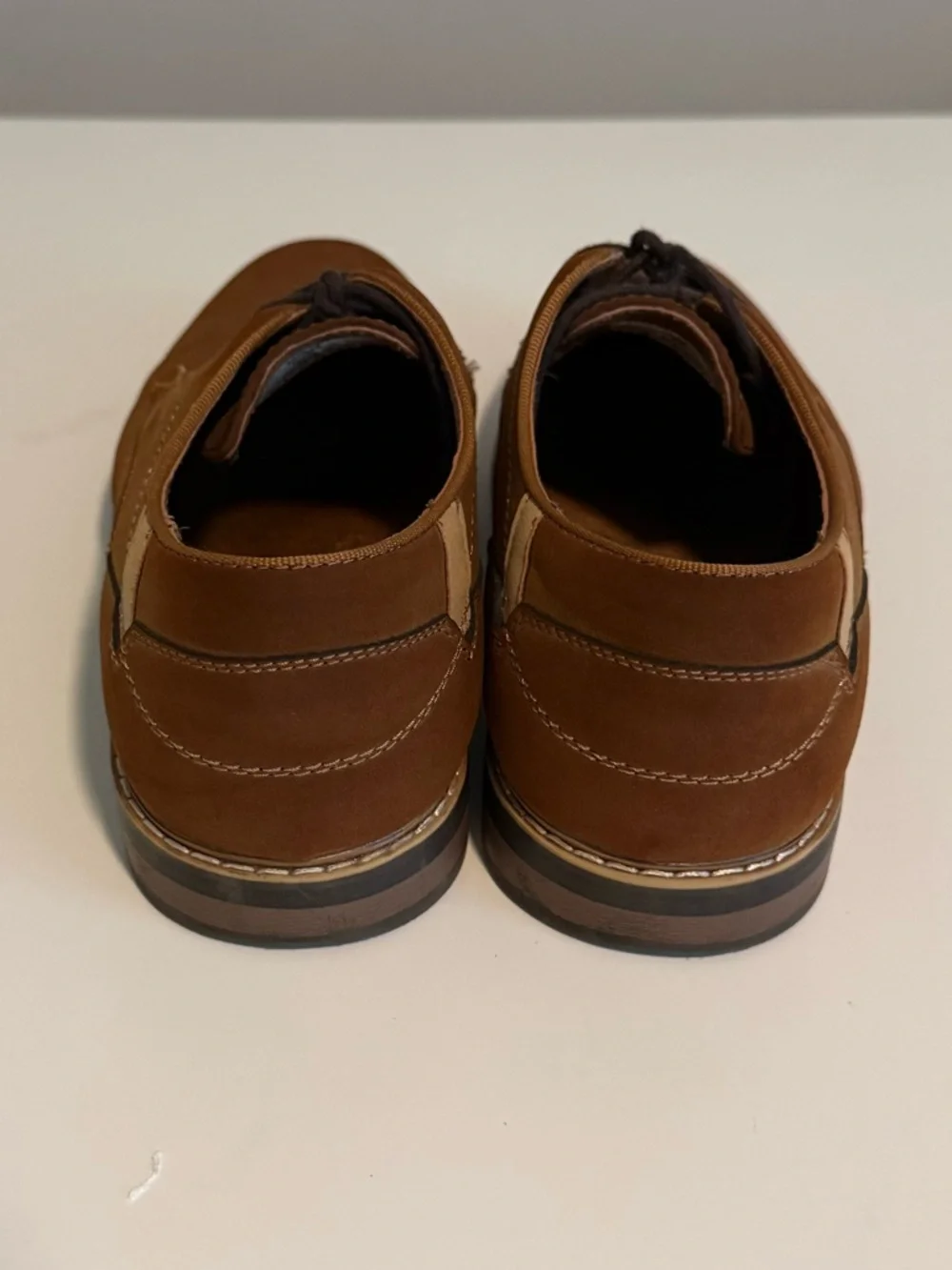 Men's Brown Derby Shoes - Casual Lace-Up